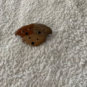 Tri-color Wood Koala pin/brooch